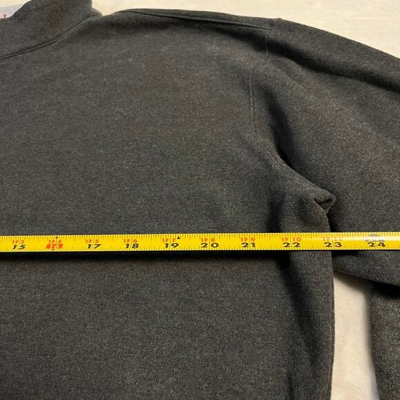 Peter Millar 1/4 Zip Pullover Mens L Gray Soft Cotton Sweater Golf Jumper Lounge - Picture 6 of 8